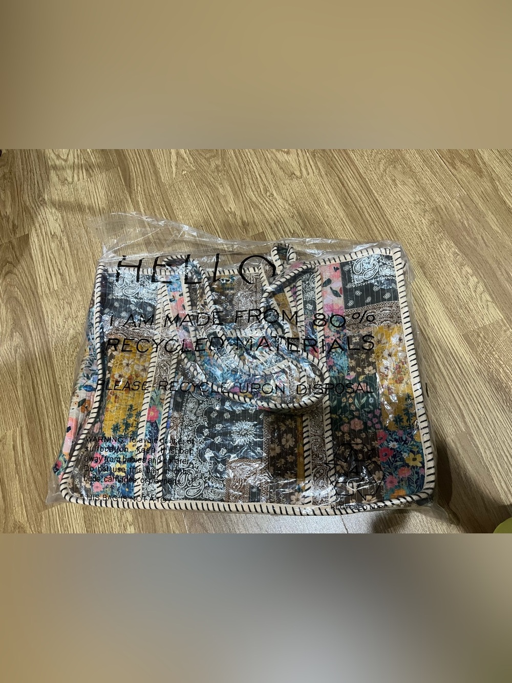Free People Distorted Quilt tote bag - Picture 5 of 14
